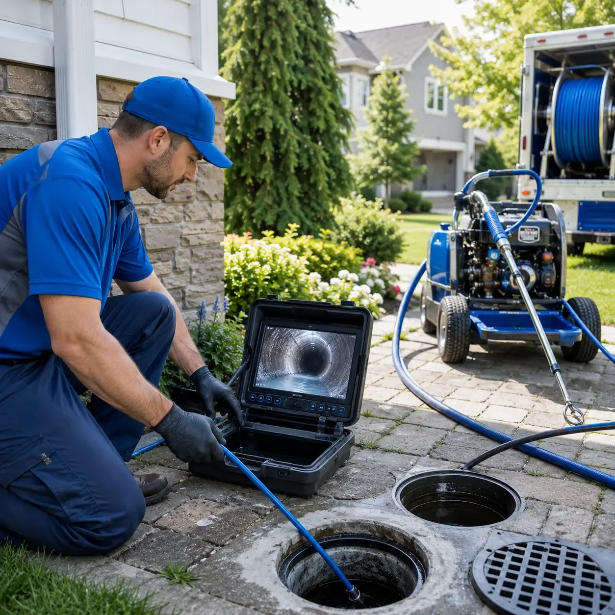 Outdoor drain cleaning professionals serving Bremen, ME